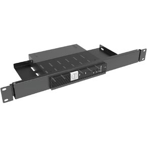JINGCHENGMEI Mini Rack Mount for Dell OptiPlex Micro Form Factor Case-1U Hinged Server Rack Shelf with Easy Access Network Connections in 19-inch Network Cabinet or Server Rack