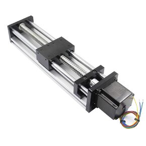 200mm Effective Travel Length Double Optical Axis Guide Ballscrew SFU1605 Hand Crank for DIY CNC Router Parts X Y Z Linear Stage Actuator