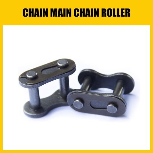 Pack-8 Bicycle #35 Chain Master Link Roller Connector, Carbon Steel Chain Links Accessories, Heavy Duty Roller Chain Connector, Universal for Bicycle Mini Kart Pit ATV Scooters (Black) in Saudi Arabia