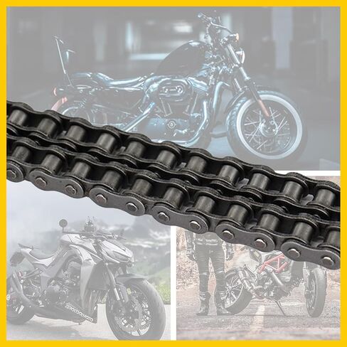 Pack-8 Bicycle #35 Chain Master Link Roller Connector, Carbon Steel Chain Links Accessories, Heavy Duty Roller Chain Connector, Universal for Bicycle Mini Kart Pit ATV Scooters (Black) in Saudi Arabia