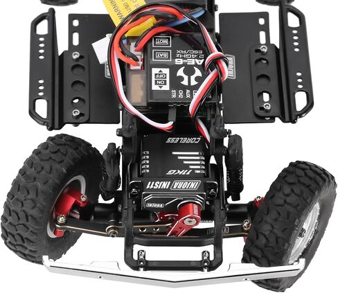 INJORA Coreless High Torque Micro Servo with Mount and Servo Horn for SCX24 C10 JLU Bronco Axial 1/24 RC Crawler Car Upgrade Parts (Black) in Saudi Arabia
