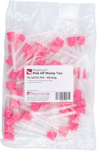 Practicon HP Universal Mixing Tips, Pink 5.2mm, Pack of 48 in Saudi Arabia