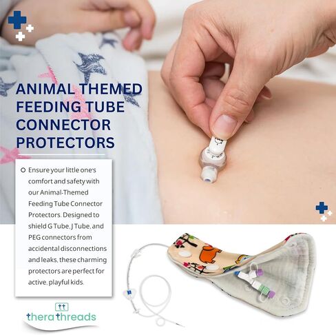 5 Pack Animal Themed Feeding Tube Connector Cover for G Tubes, PEG, or J Tubes in Saudi Arabia