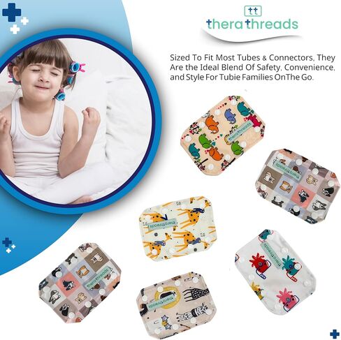 5 Pack Animal Themed Feeding Tube Connector Cover for G Tubes, PEG, or J Tubes in Saudi Arabia