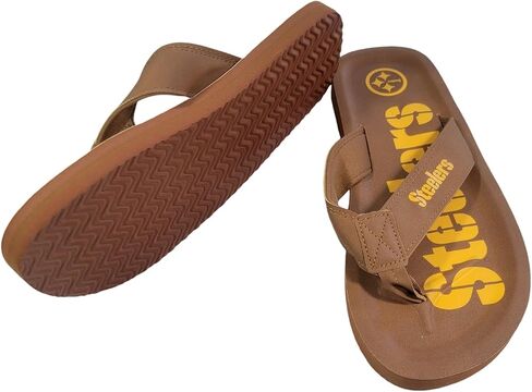 FOCO NFL Team Color Pop Contour ordmark Men Flip Flops in Saudi Arabia