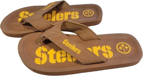 FOCO NFL Team Color Pop Contour ordmark Men Flip Flops in Saudi Arabia