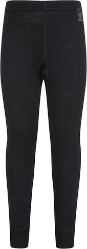 Mountain Warehouse Merino Kids Baselayer Pants Black 5-6 Years in Kuwait