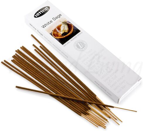 Nitiraj Premium White SAGE Natural Incense Sticks 25 Grams in Saudi Arabia