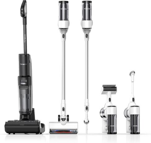 Tineco Floor ONE Switch S7 Wet Dry Vacuum Cleaner, Smart Floor Washer Multi-Function, Self-Cleaning, Extended Battery Lifespan 65Min Runtime, ZeroTangle Brush Dual-Edge Cleaning, Whole-House Cleaning in Saudi Arabia