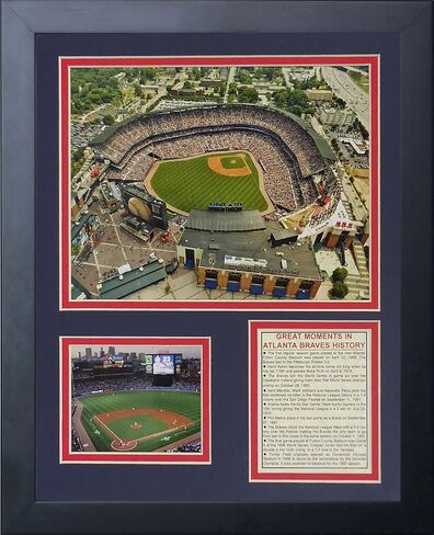 مجموعة صور بإطار من Legends Never Die "Atlanta Braves Turner Field، مقاس 11 × 14 بوصة، (11189U) in Saudi Arabia