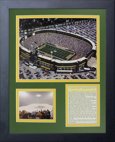 مجموعة صور مجمعة بإطار من Legends Never Die Green Bay Packers Old Lambeau Field، مقاس 11 × 14 بوصة (11488U) in Saudi Arabia