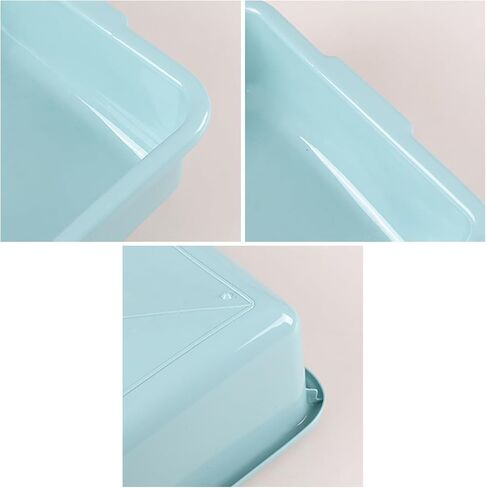 Commercial Bus Box, 4-Pack Plastic Bus Tubs, 13 L Capacity, Blue in Kuwait