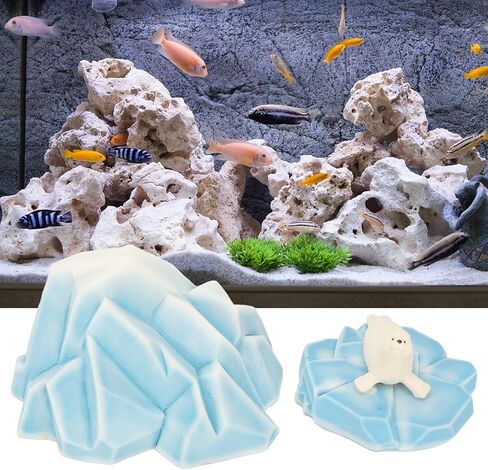 حوض السمك الجليدي الديكور الراتنج الآمن زخرفة رائعة تحت الماء الجليد الجليدي للمياه العذبة والمياه المالحة in Kuwait