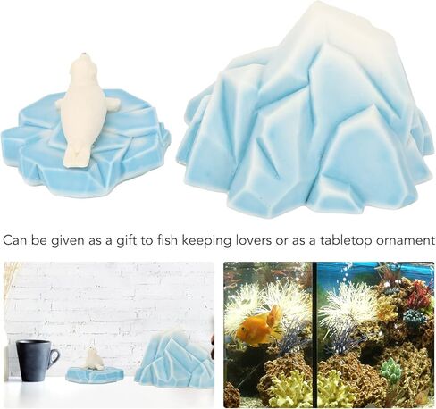 حوض السمك الجليدي الديكور الراتنج الآمن زخرفة رائعة تحت الماء الجليد الجليدي للمياه العذبة والمياه المالحة in Kuwait