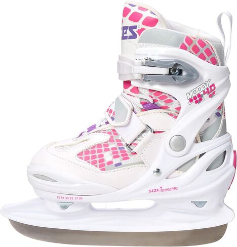 RocesRoces Model MCK II H Kids Ice Skate، مقاس أمريكي 9-12jr، أسود/أحمر in Kuwait