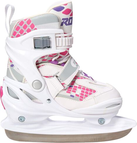 RocesRoces Model MCK II H Kids Ice Skate، مقاس أمريكي 9-12jr، أسود/أحمر in Kuwait