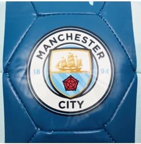 كرة PUMA Manchester City Fan - أظهر شغف Cityzen الخاص بك بتصميم لافت للنظر، مخيط آليًا من أجل المتانة، مقاس 1-5 (أبيض/أزرق فاتح) (فضي سماوي/أزرق بحيرة، 5) in Kuwait