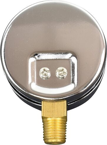 2-1/2" Pressure Gauge, Chrome Plated Steel Case, Dry, 0-4000 psi/kPa, Lower Mount 1/4" NPT in Saudi Arabia