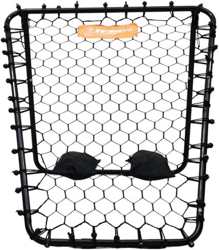 Basketball Rebounder & Basketball Return Net with Adjustable Frame, Rubber Grip and Sandbags 3 x 2.5 feet - Multipurpose Portable Passback Training Aid for Multiple Sports Use in Saudi Arabia