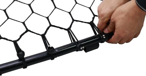 Basketball Rebounder & Basketball Return Net with Adjustable Frame, Rubber Grip and Sandbags 3 x 2.5 feet - Multipurpose Portable Passback Training Aid for Multiple Sports Use in Saudi Arabia