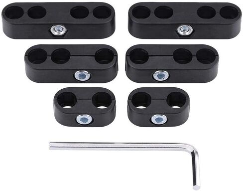 طقم فواصل سلك توصيل الإشعال، مقسم فاصل سلك توصيل شرارة المحرك 7/8 مم (أسود) in Kuwait