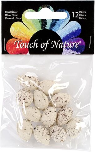 Plastic Bird Eggs .5" 12/Pkg-Beige W/Brown Speckles in Saudi Arabia
