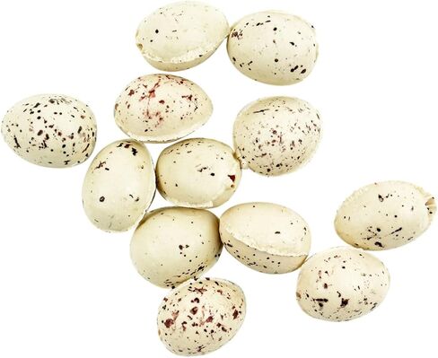 Plastic Bird Eggs .5" 12/Pkg-Beige W/Brown Speckles in Saudi Arabia