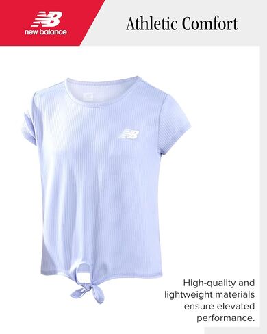 New Balance Girls' Skirt Set - 2 Piece Performance Short Sleeve T-Shirt and Skort (Size: 7-16) in Saudi Arabia
