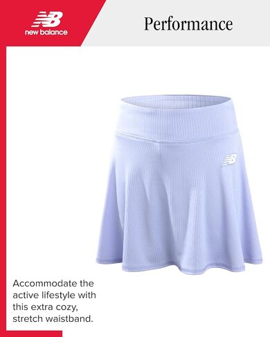 New Balance Girls' Skirt Set - 2 Piece Performance Short Sleeve T-Shirt and Skort (Size: 7-16) in Saudi Arabia