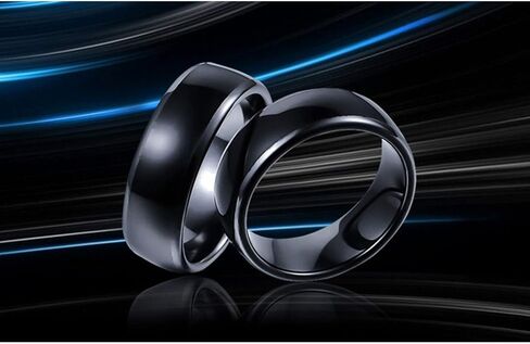 T5577 chip RFID Black Ceramics Smart Finger rewrite Ring ID Wear for Men or Women in Kuwait