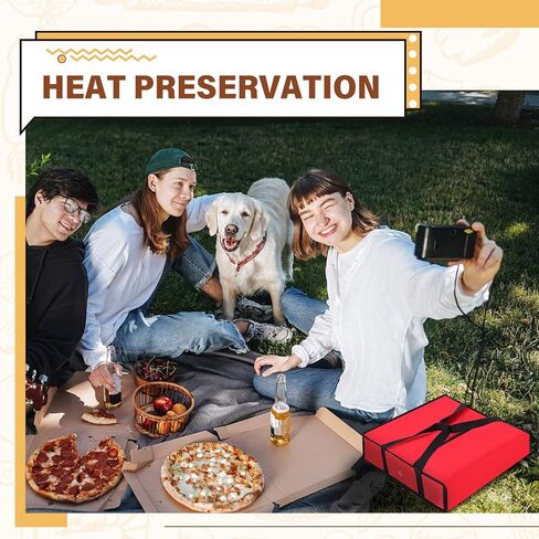 Mifoci 2 Pcs 20 x 20 x 6 Insulated Pizza Delivery Bag Pizza Warmer Bags Pizza Carrier Insulated Bags Hold 2-16" or 18" Pizza Boxes, for Catering Food Delivery, Restaurants, Cookouts (Gray) in Kuwait