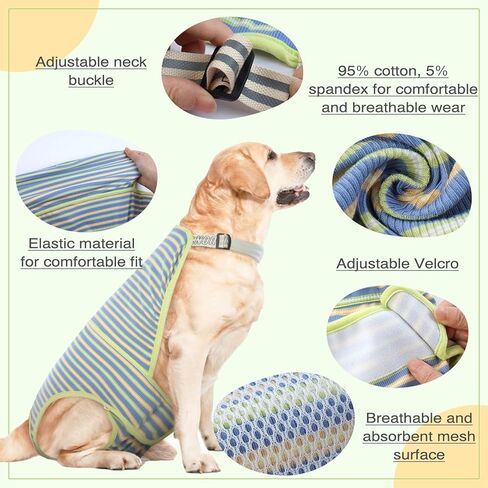 Dog Diapers Female, Washable Onesie Sanitary Pantie with Adjustable Suspender, Dog Period Panties Doggie Diapers, Pet Underwear Female Dog Diapers for Heat Dog Jumpsuit for Large Dogs in Saudi Arabia