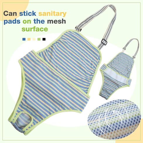 Dog Diapers Female, Washable Onesie Sanitary Pantie with Adjustable Suspender, Dog Period Panties Doggie Diapers, Pet Underwear Female Dog Diapers for Heat Dog Jumpsuit for Large Dogs in Saudi Arabia