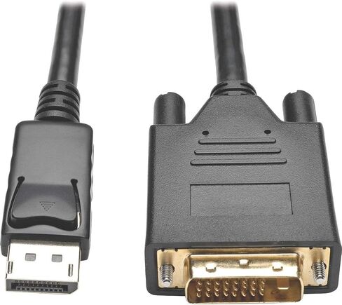 محول كابل Tripp Lite Displayport إلى DVI، DP مع مزلاج، DP إلى DVI-D وصلة واحدة (M/M)، DP2DVI، 10 قدم (P581-010)، أسود in Saudi Arabia