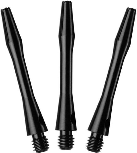 US Darts - Black Aluminum Dart Shafts - 3 Sets (9 shafts), Short (1/2 inch), incl. O'rings in Saudi Arabia