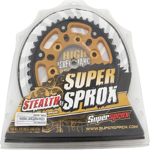 Supersprox - Gold Stealth Sprocket, 42T, Chain Size 525, Rst-1489-42-Gld in Saudi Arabia