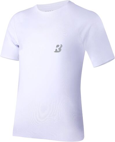 Roadbox Boys Youth Compression Shirt - Short Sleeve Undershirt for Kids Quick Dry Athletic Baseball T-Shirt Base Layer in Saudi Arabia