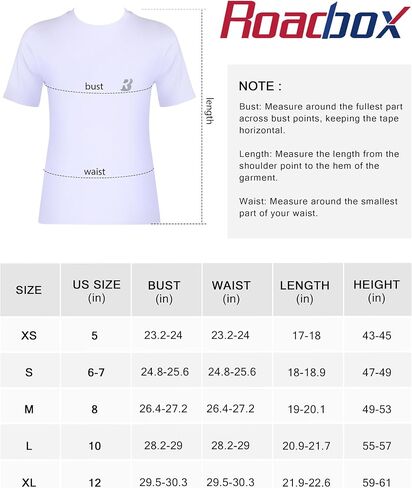 Roadbox Boys Youth Compression Shirt - Short Sleeve Undershirt for Kids Quick Dry Athletic Baseball T-Shirt Base Layer in Saudi Arabia