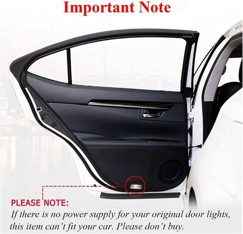 FANGWEI LED Car Door Lights Projector Courtesy LED Laser Welcome Radiation Lamp Car Door LED Logo Lights Ghost Shadow Light Logo Compatible with Accessories RX ES GX LS LX IS Series in Kuwait