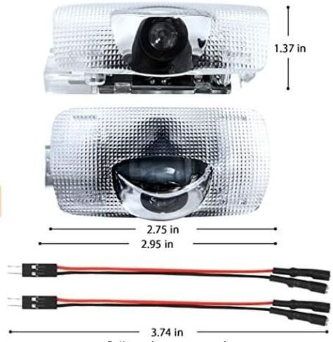 FANGWEI LED Car Door Lights Projector Courtesy LED Laser Welcome Radiation Lamp Car Door LED Logo Lights Ghost Shadow Light Logo Compatible with Accessories RX ES GX LS LX IS Series in Kuwait
