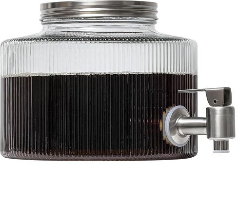 ماكينة صنع القهوة الباردة من جيلمو، صانعة جرة ميسون للمشروبات الباردة المثلجة سعة 84 أونصة مع فلتر شبكي، إبريق المشروب البارد للثلاجة in Kuwait