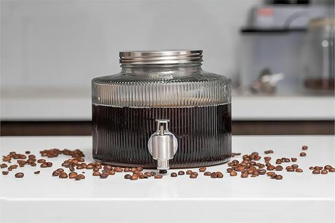 ماكينة صنع القهوة الباردة من جيلمو، صانعة جرة ميسون للمشروبات الباردة المثلجة سعة 84 أونصة مع فلتر شبكي، إبريق المشروب البارد للثلاجة in Kuwait