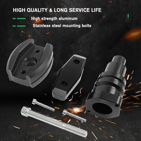Frame Sliders Universal Crash Pad CNC Aluminum Motorcycle Engine Guard Fairing Falling Protection(Black) in Saudi Arabia