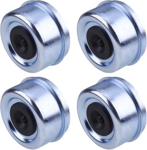 4 PCS 2.72" Relube Grease Dust Cap with Rubber Plugs for 7,000-.8,000lb Trailer Axle Wheel Hubs in Saudi Arabia