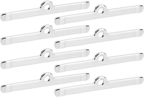 Valve Cover Spreader Bars, 8pcs/Set Chrome 4 3/4in Valve Cover Spreader Bars Replacement Fit for Chevy 283 305 327 350, Fit for All Engines Using 1/4-20 Thread Bolts, Silver in Kuwait