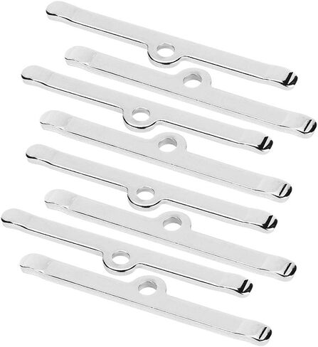 Valve Cover Spreader Bars, 8pcs/Set Chrome 4 3/4in Valve Cover Spreader Bars Replacement Fit for Chevy 283 305 327 350, Fit for All Engines Using 1/4-20 Thread Bolts, Silver in Kuwait