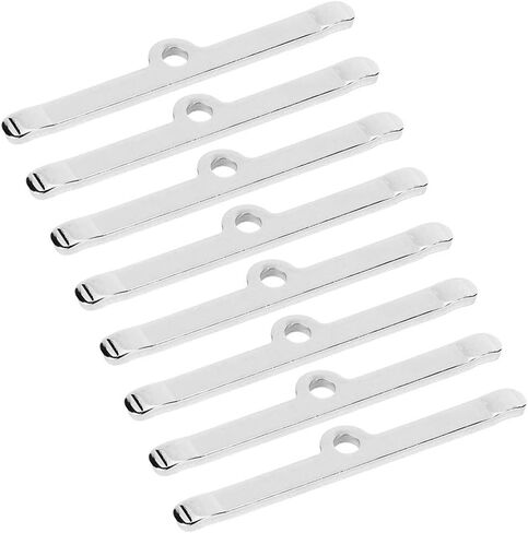 Valve Cover Spreader Bars, 8pcs/Set Chrome 4 3/4in Valve Cover Spreader Bars Replacement Fit for Chevy 283 305 327 350, Fit for All Engines Using 1/4-20 Thread Bolts, Silver in Kuwait