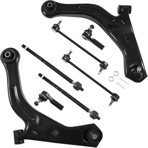 طقم التعليق الأمامي AUTOSAVER88 متوافق مع 2005-2009 Ford Escape، Mazda Tribute، Mercury Mariner-w/ذراع التحكم، وصلة كروية، شريط التأثير، مجموعة قضيب التعادل in Saudi Arabia