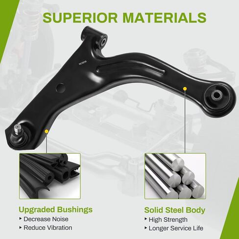 طقم التعليق الأمامي AUTOSAVER88 متوافق مع 2005-2009 Ford Escape، Mazda Tribute، Mercury Mariner-w/ذراع التحكم، وصلة كروية، شريط التأثير، مجموعة قضيب التعادل in Saudi Arabia