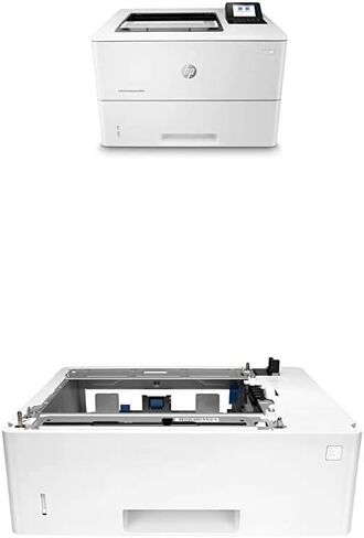 HP Laserjet Enterprise M507dn مع ضمان لمدة عام في يوم العمل التالي، في الموقع (1PV87A) مع درج تغذية إضافي سعة 550 ورقة (F2A72A)، متوافق مع Alexa in Kuwait
